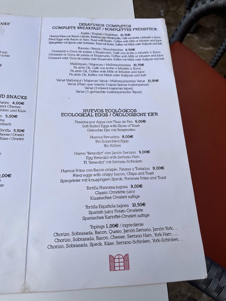 Restaurante Fonda Llabres, desde 1957 — Carta