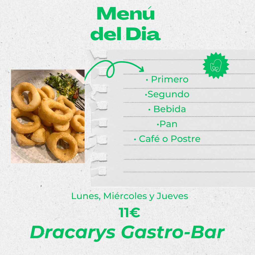 Dracarys Gastro-Bar — Carta