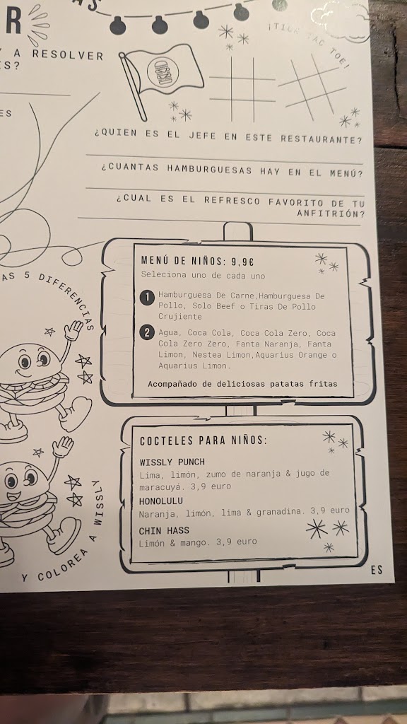 Restaurante WISSLER // Cambrils — Carta