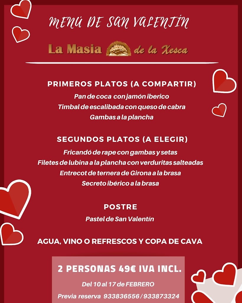 La Masia de la Xesca — Carta