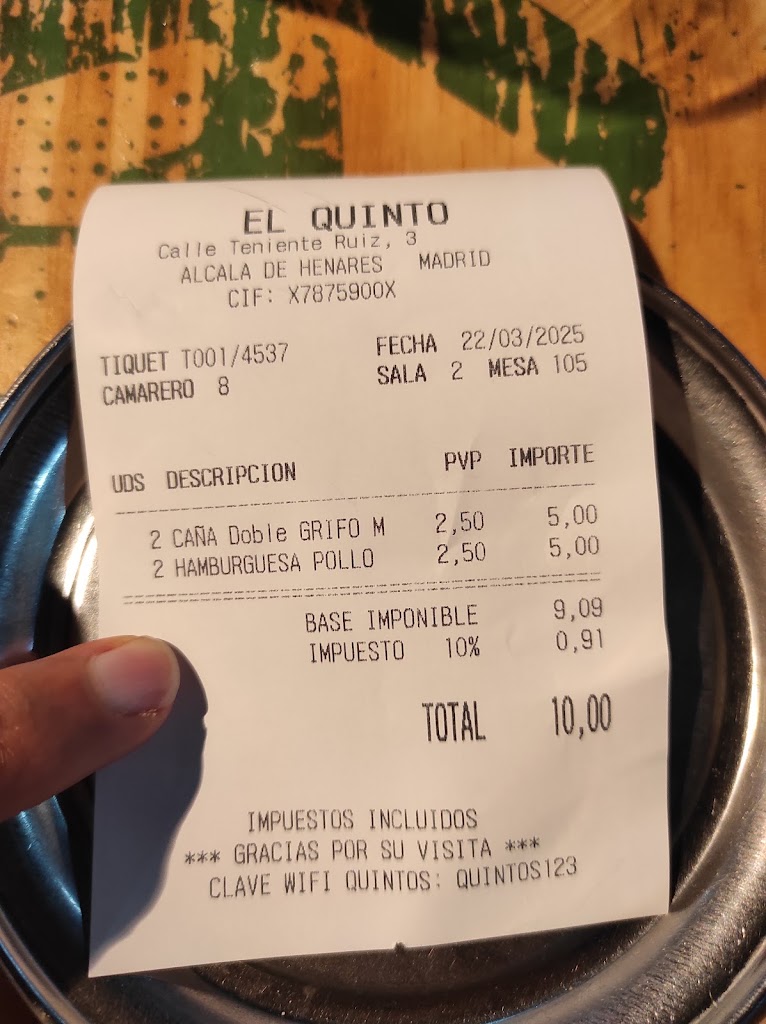 Bar El Quinto Tapon — Mas recientes