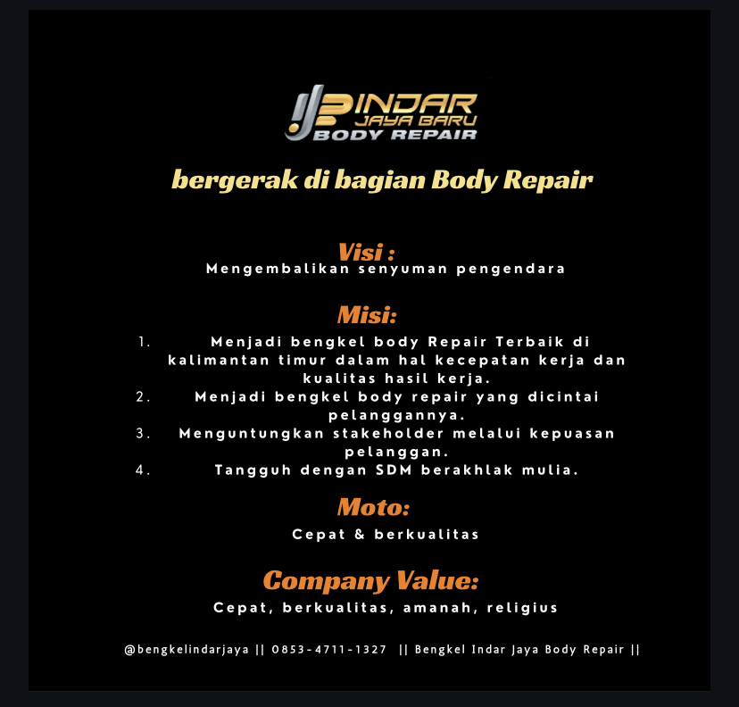 Bengkel Indar Jaya Baru Body Repair dan Deco Samarinda