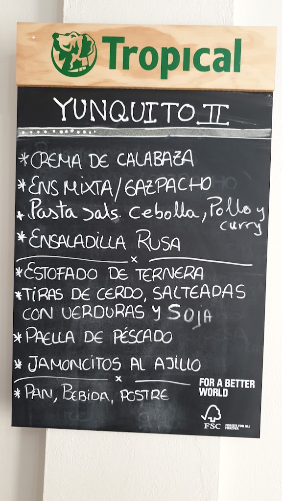 Yunquito II — Carta