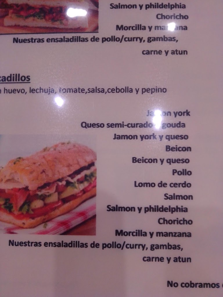 Restaurante - Cerveceria La Cascada — Carta