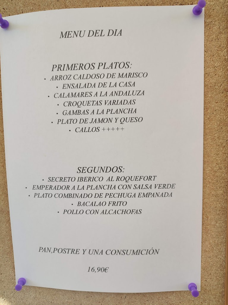 Mi rinconcito — Carta