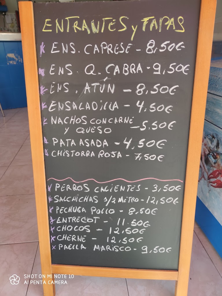 Bar Restaurante Antonio — Carta