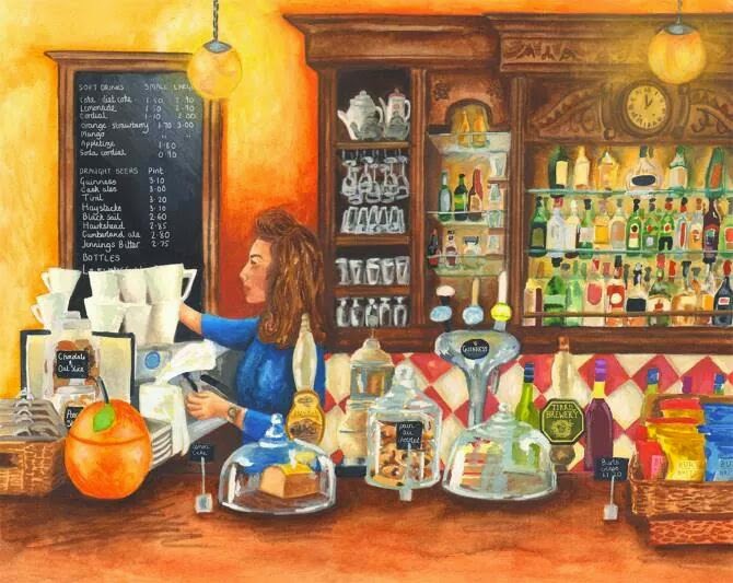 The Square Orange Café in Keswick
