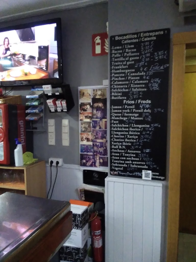 Bar Maritim Lloret de Mar — Carta