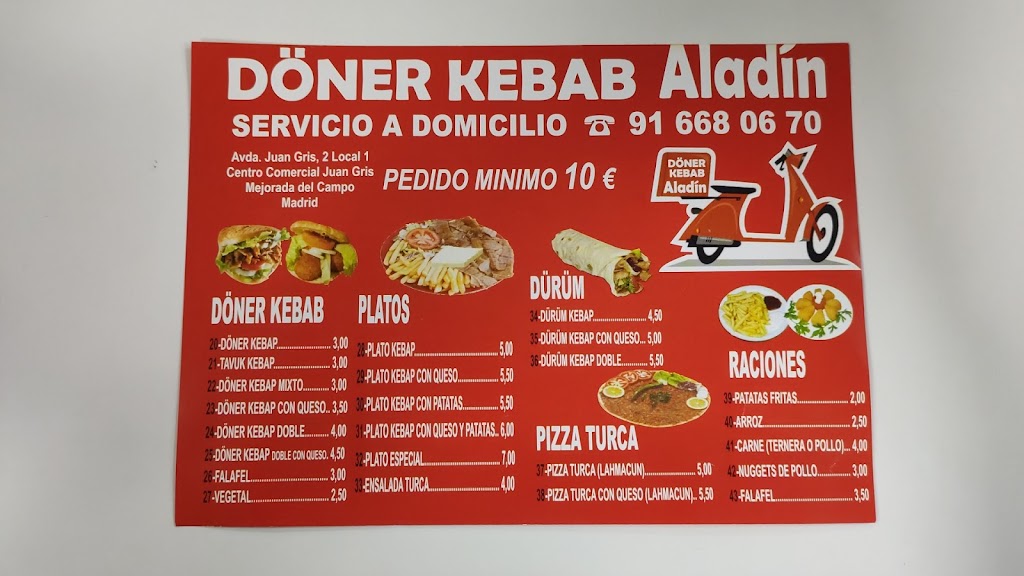 Aladin Doner Kebab — Carta
