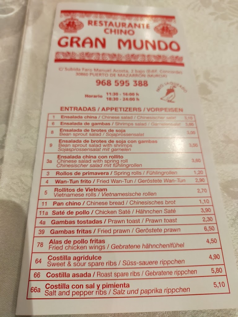Gran Mundo Pato Laqueado — Carta