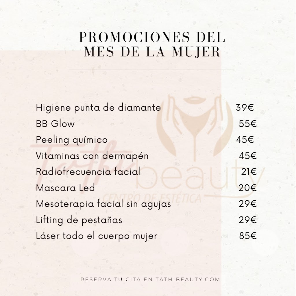 Tathi Beauty - Centro de Estetica y Belleza en Terrassa — Carta