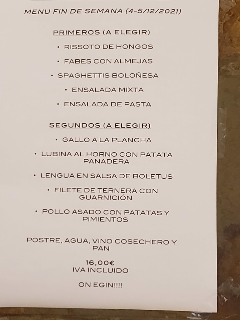 Arranope topagunea — Carta