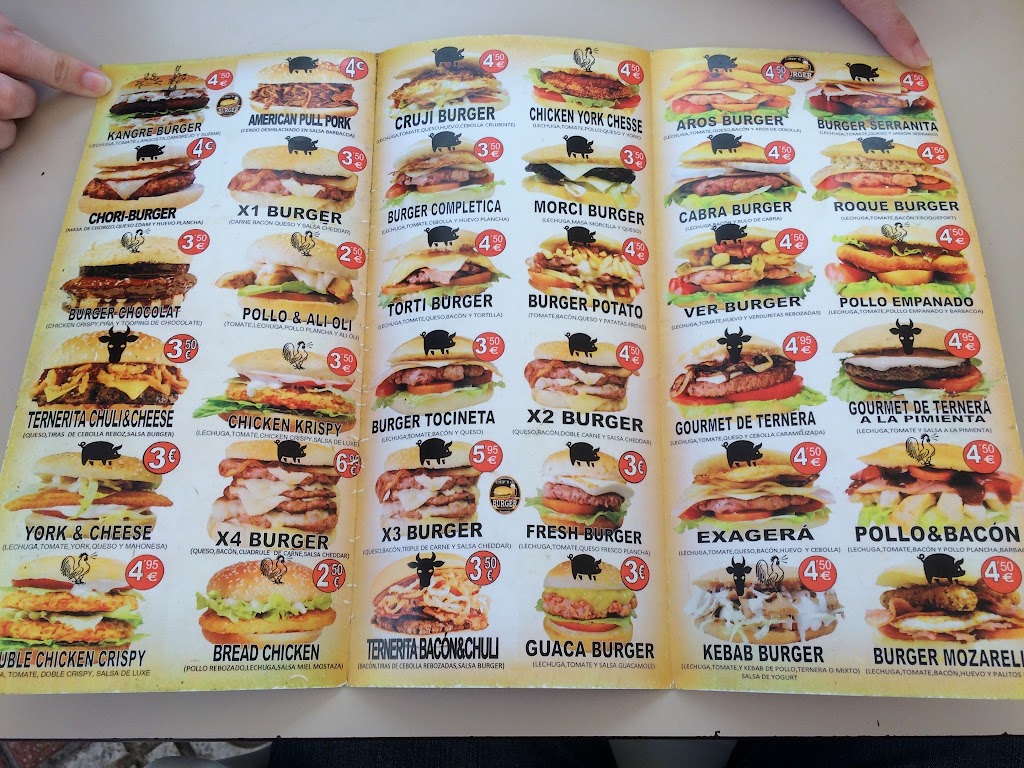 Bocaditos y tapas Aguilas — Carta