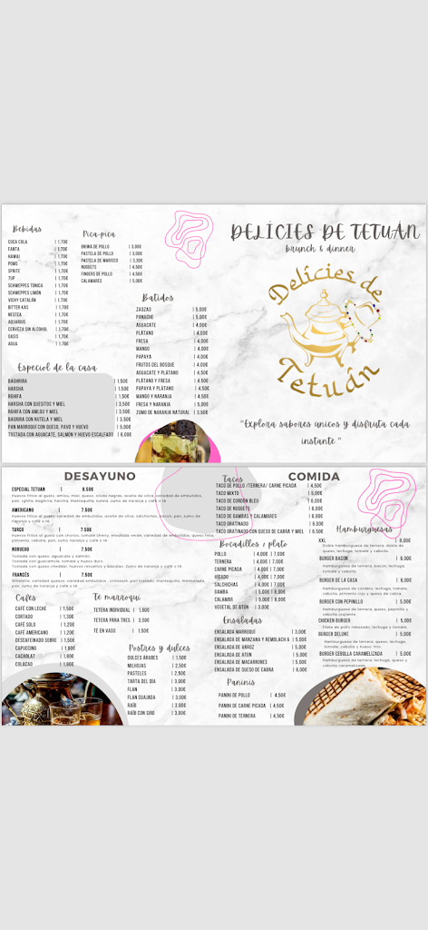 Delicies de Tetuan — Carta