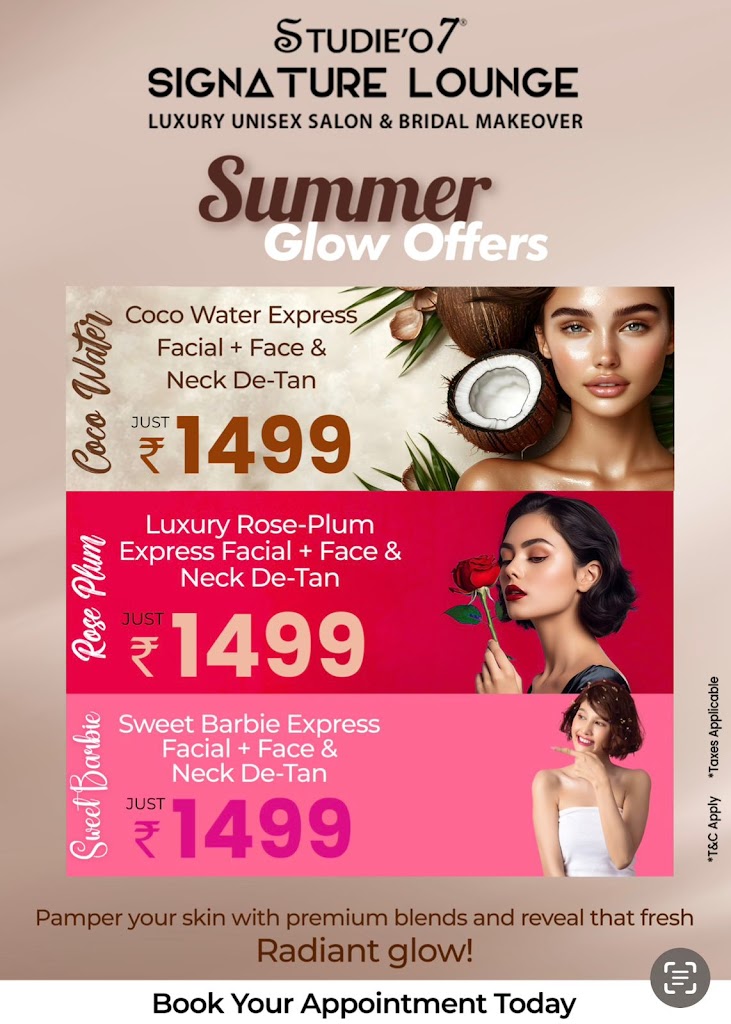 Studieo 7 Signature Lounge Unisex Salon