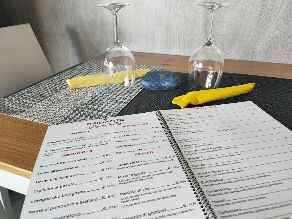 Brigante Feeling Food — Carta