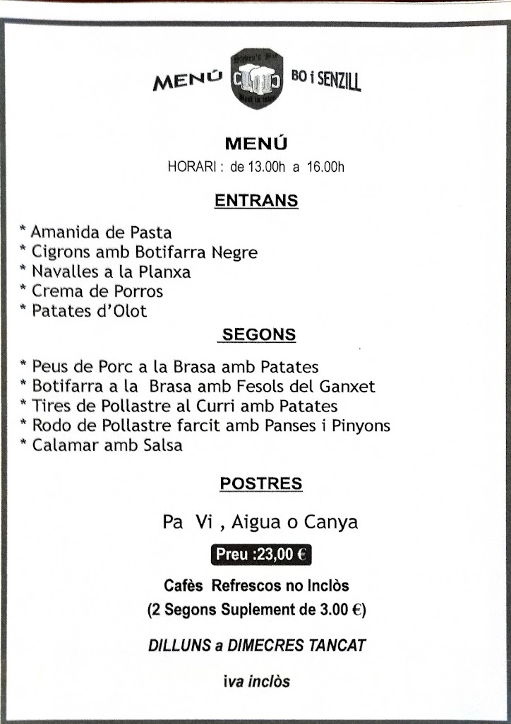 Steven's Bar — Carta