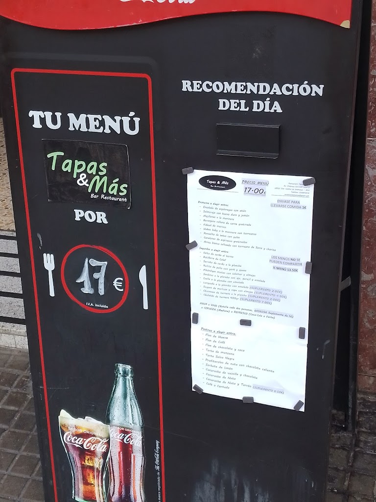 Restaurant Tapas & Mas — Carta