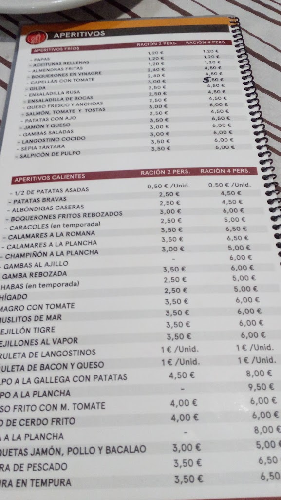 Peones Camineros 1 — Carta