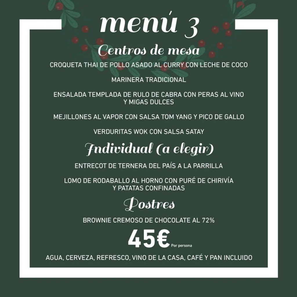Restaurante Vive Roda — Carta