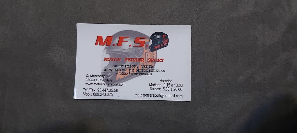 TALLER DE MOTOS M.F.S — Del propietario
