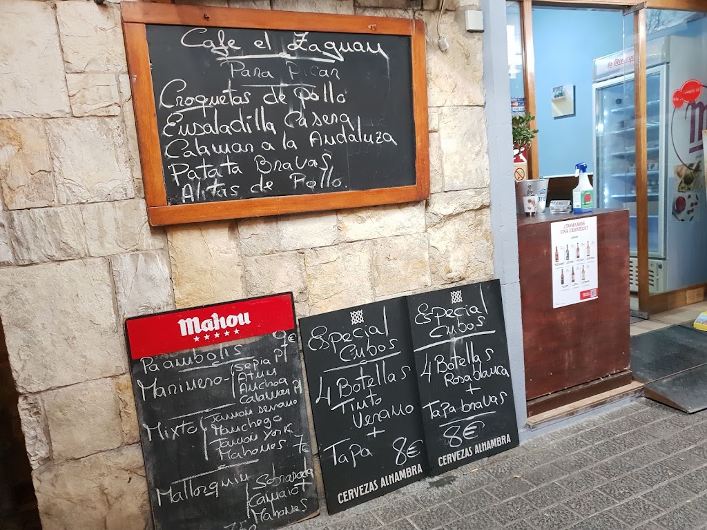 Cafe Bar El zaguan — Carta