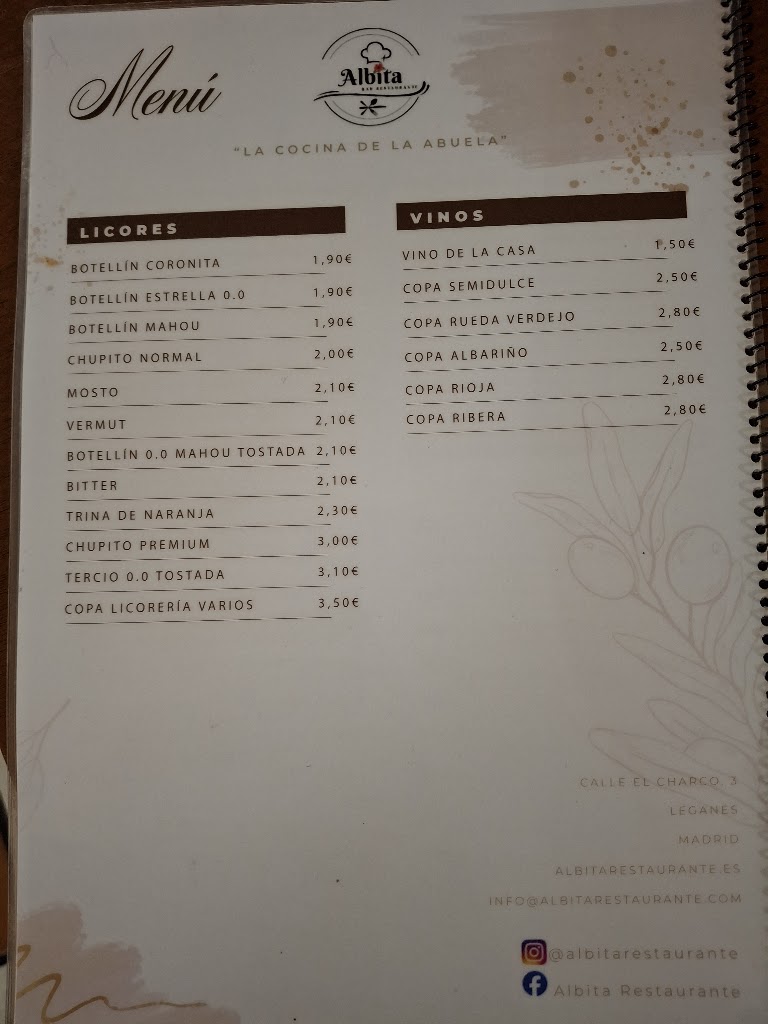 Albita Restaurante // RESTAURANTE COCINA DE LA ABUELA EN LEGANES — Mas recientes