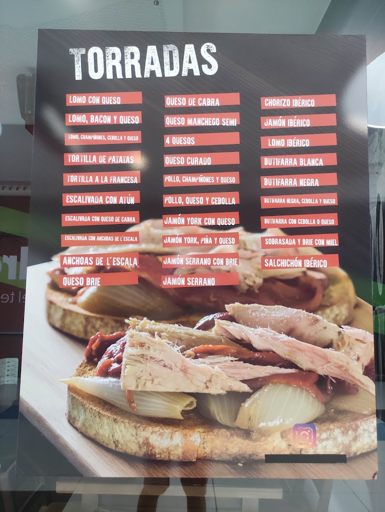 Restaurante top top — Carta