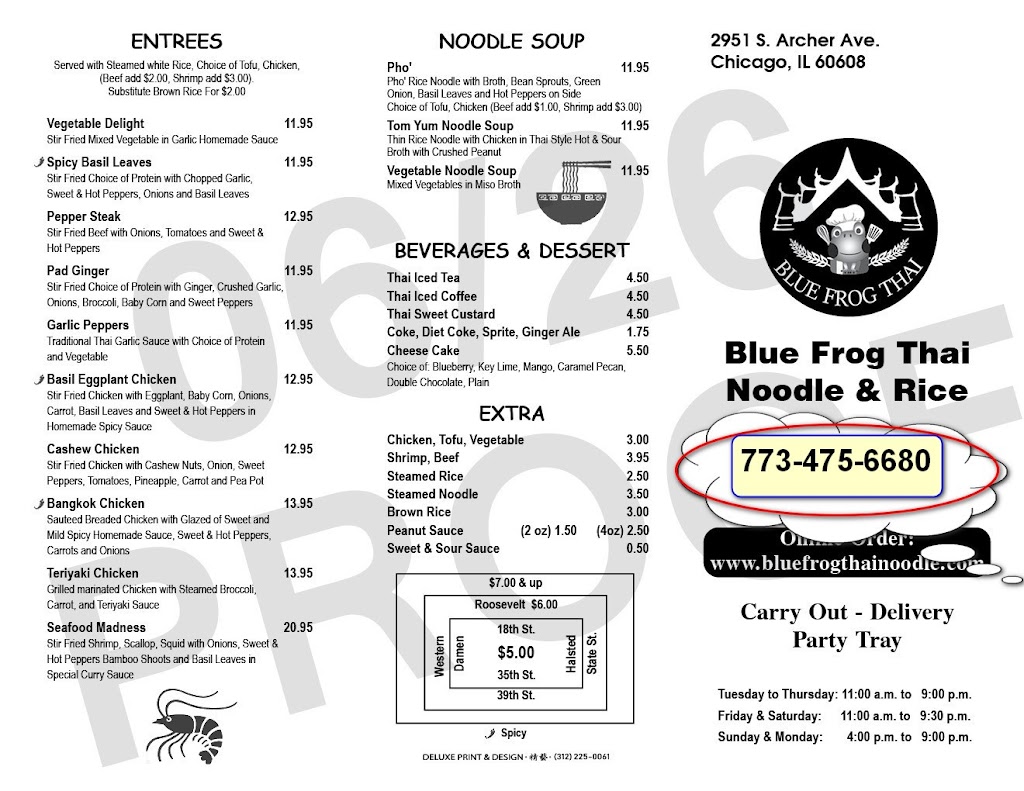 Blue Frog Thai Noodle & Rice