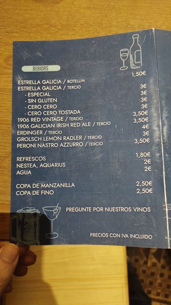 Bar Disparate — Carta