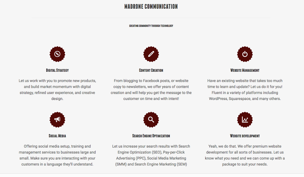 Madrone Communication