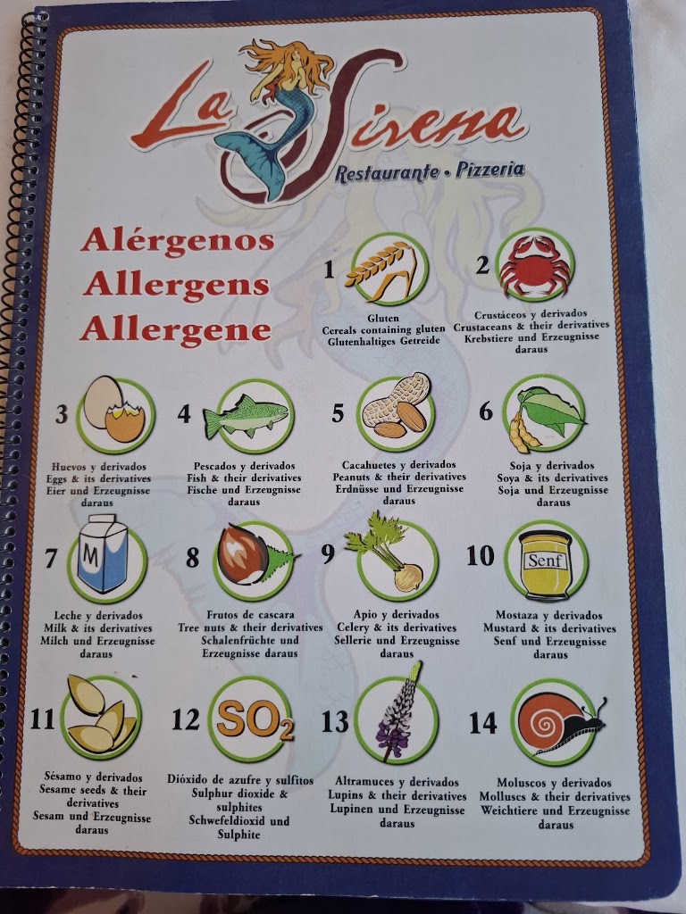 Restaurante Miramar Yumbo — Carta