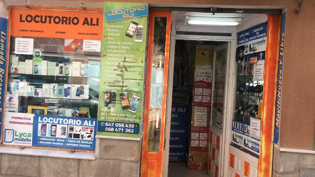 LOCUTORIO ALI Y VENTA DE MOVIL Y REPARACION DE MOVILES