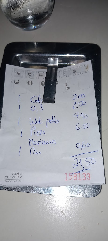Restaurante Torrox Park — Carta