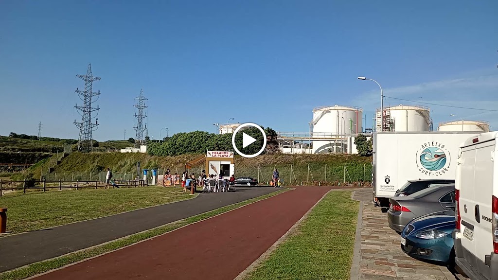 Aparcamento Praia de Sabon — Videos