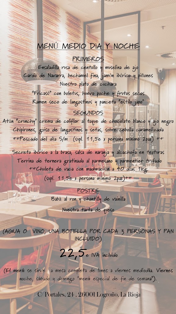 Al Toque Restaurante — Carta