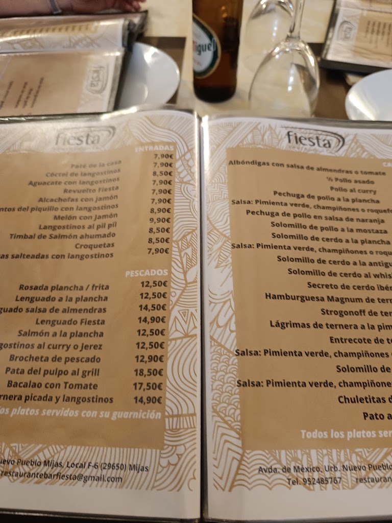 Fiesta — Carta