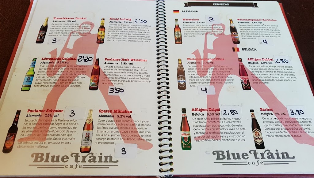 Blue Train Cafe — Carta