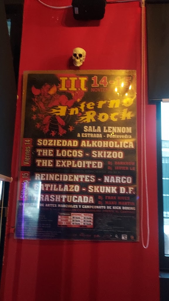 Inferno Rock Bar (Santiago de Compostela) — Carta