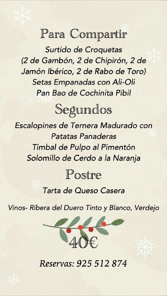 Cerveceria Arcos — Carta
