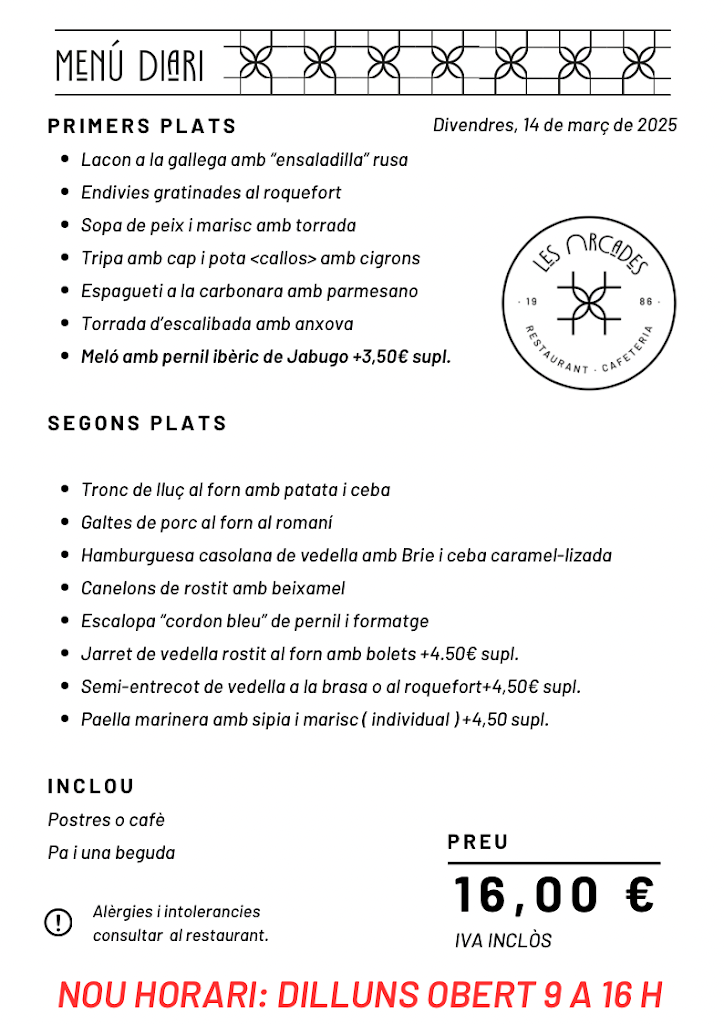 Restaurant Les Arcades — Mas recientes
