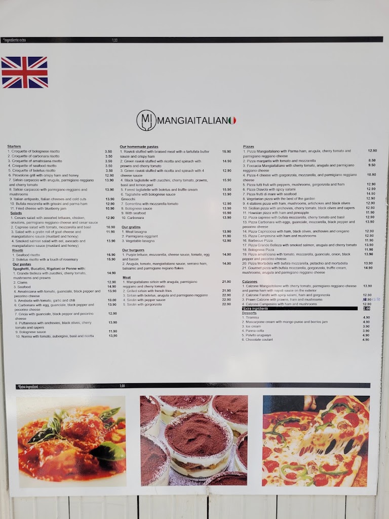 Mangiaitaliano — Carta