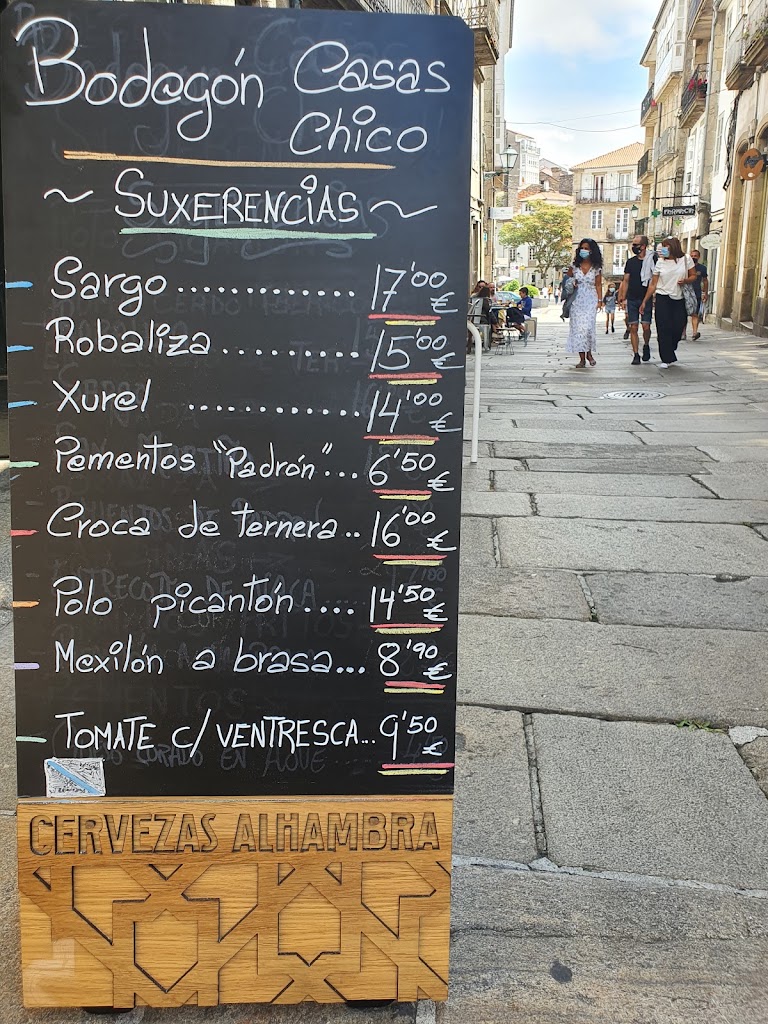 Bodegon Casas Chico — Carta