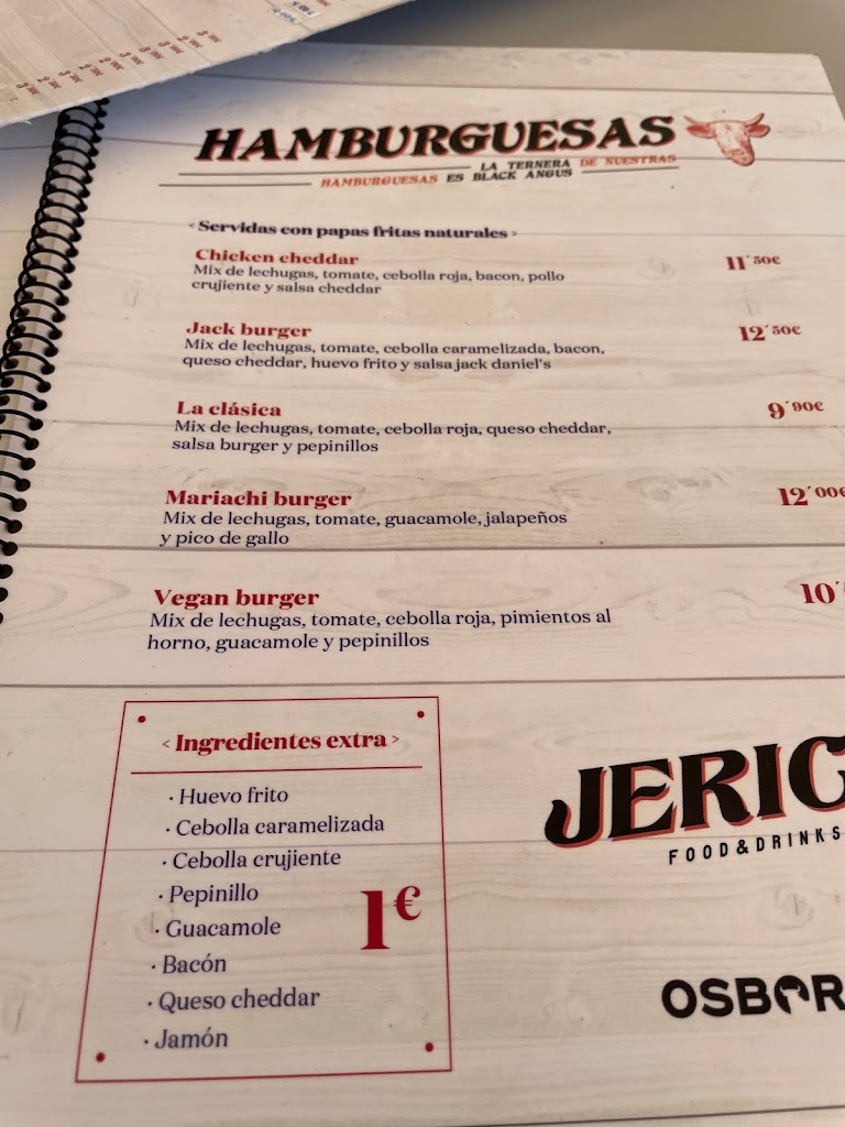 Bar Jeric's — Carta