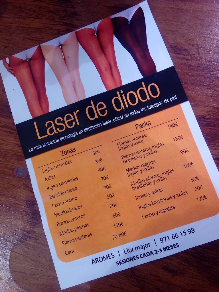 Peluqueria y Estetica Aromes — Carta