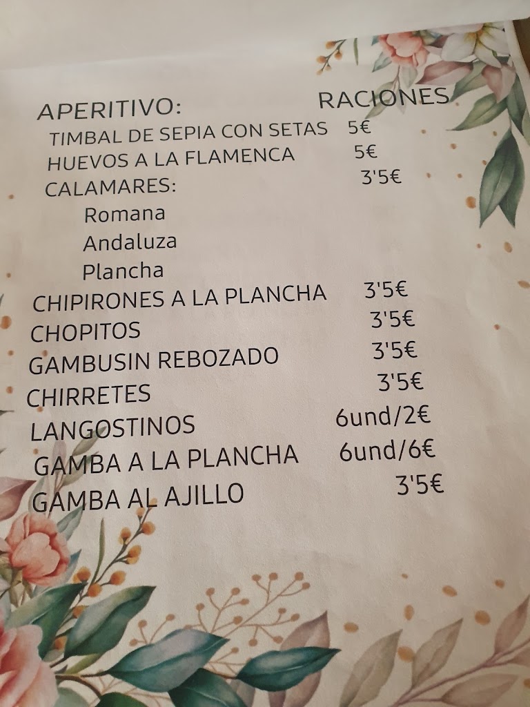 Cafe - Bar D'paso — Carta