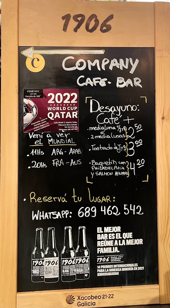 Company Cafe & Bar — Carta
