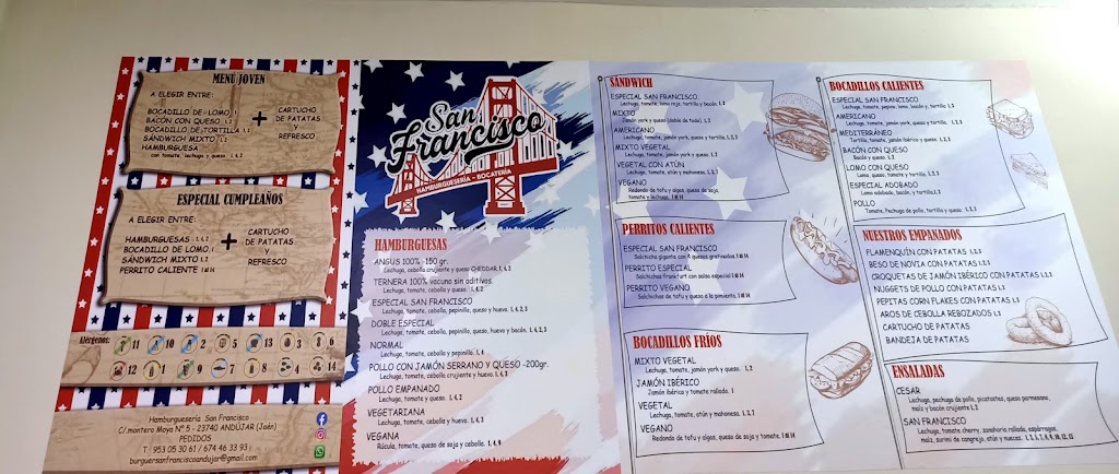Hamburgueseria San Francisco — Carta