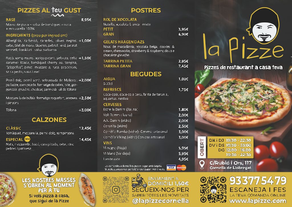 La Pizze — Carta