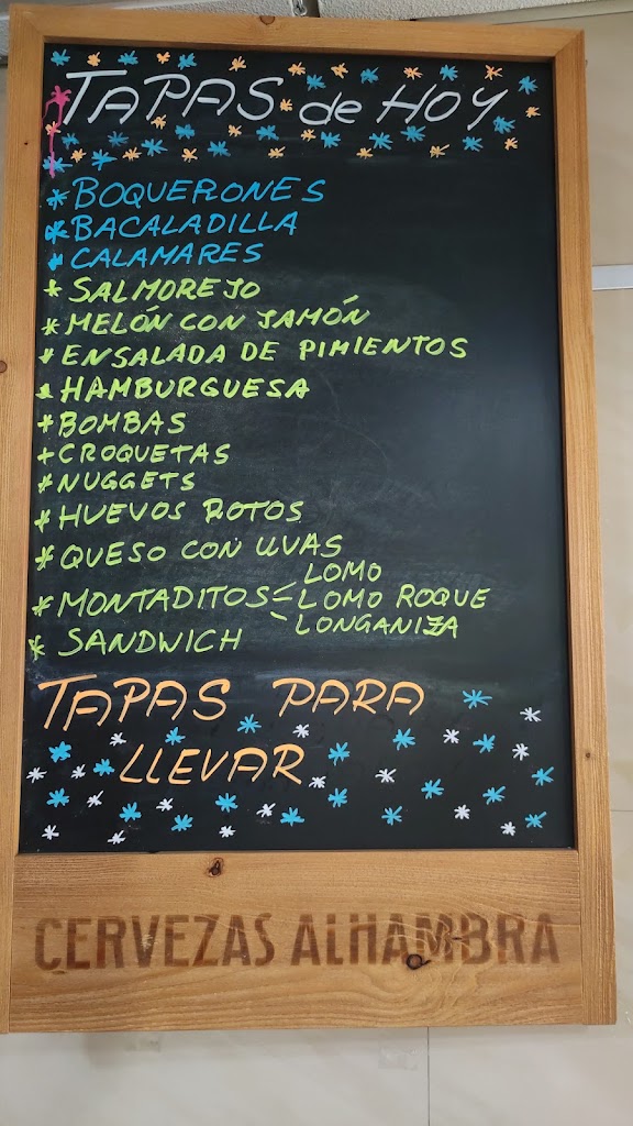Cafe-Bar El Retorno — Carta